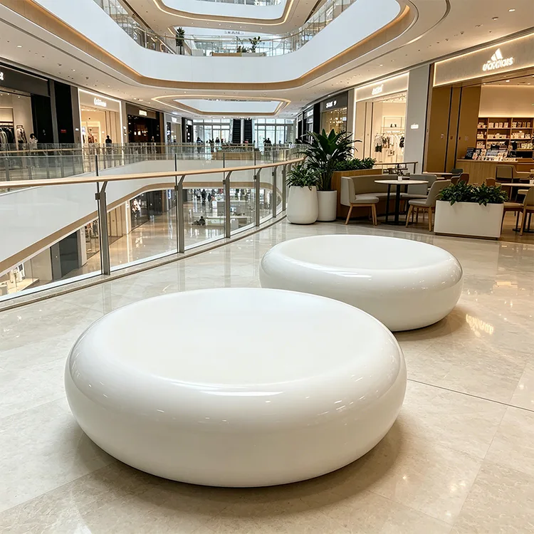 Commercial FRP Pebble Bench